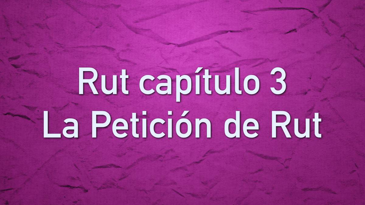 Featured image for “Capítulo 3 – La Petición de Rut”